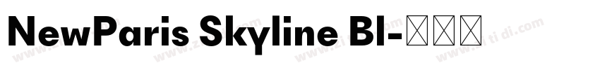 NewParis Skyline Bl字体转换 NewParis Skyline Bl字体转换